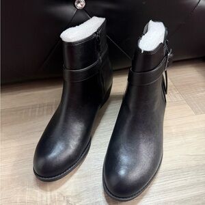 Journee Collection Black Ankle Boots